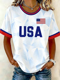 USA World Cup 2026 Soccer T-Shirt Women's Game Day Shirts Soccer Lovers Gifts - Loomnari