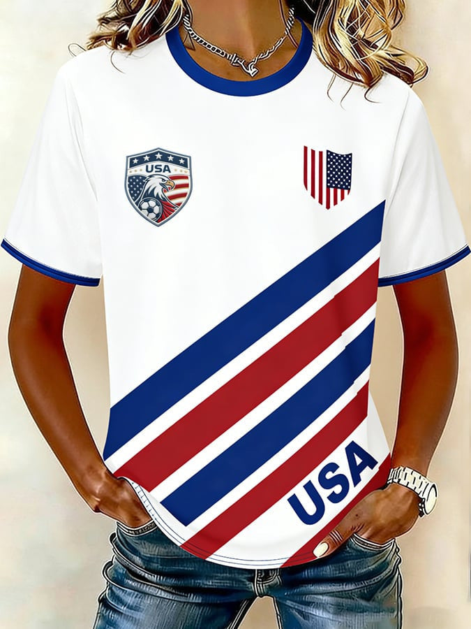 USA World Cup 2026 Soccer T-Shirt Game Day Shirts Gifts For Soccer Lovers - Loomnari