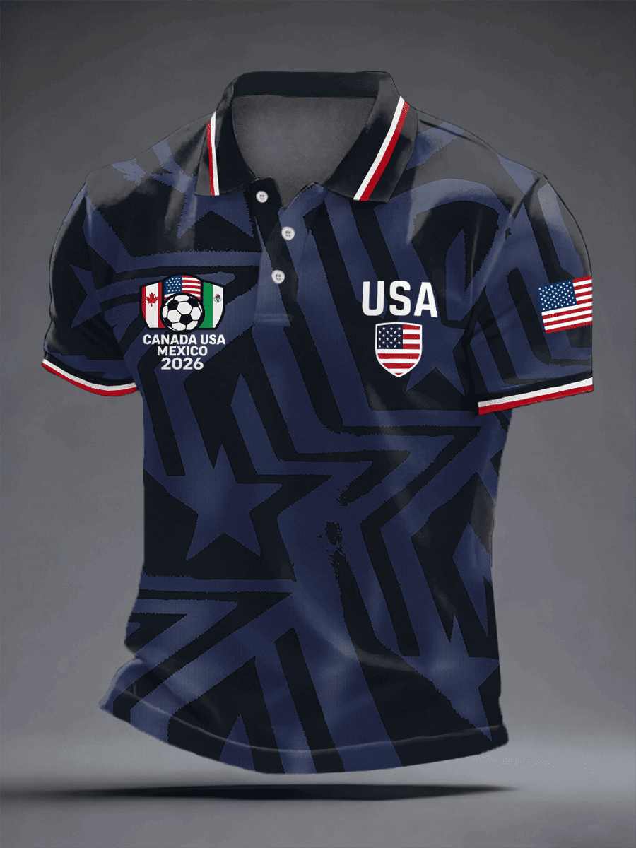 USA Soccer FIFA 2026 World Cup Polo Shirt Game Day Clothing Gifts For Soccer Lovers - Loomnari