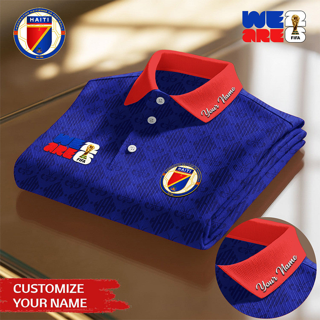 Haiti Football FIFA World Cup 2026 Polo Shirt Game Day Merchandise Haiti Fan Gifts - Loomnari