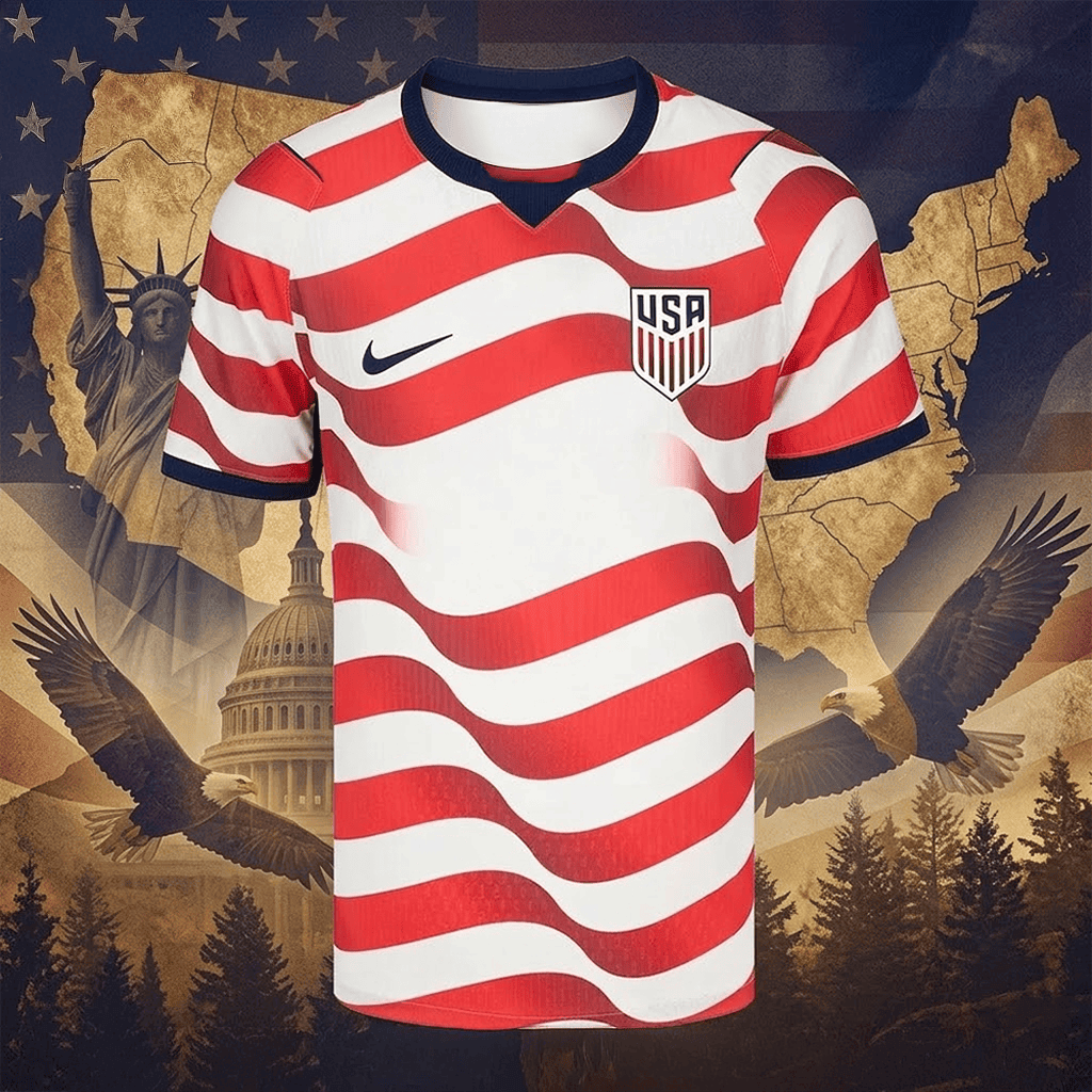Custom USMNT World Cup 2026 Stripes Jersey USA FIFA World Cup Jersey Gifts For Soccer Supports - Loomnari