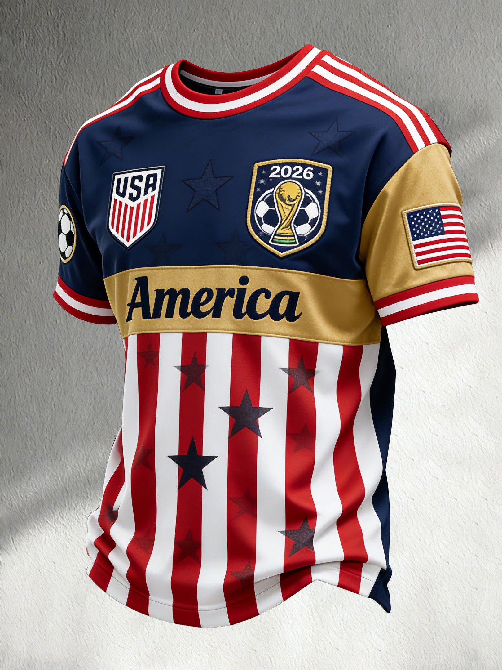 USA Soccer FIFA World Cup 2026 Shirt Team USA FIFA Merch Gifts For America Supporters - Loomnari