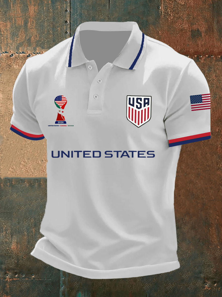 USA Soccer 2026 FIFA World Cup Polo Shirt Game Day FIFA Merch Gifts For USA Supporters - Loomnari