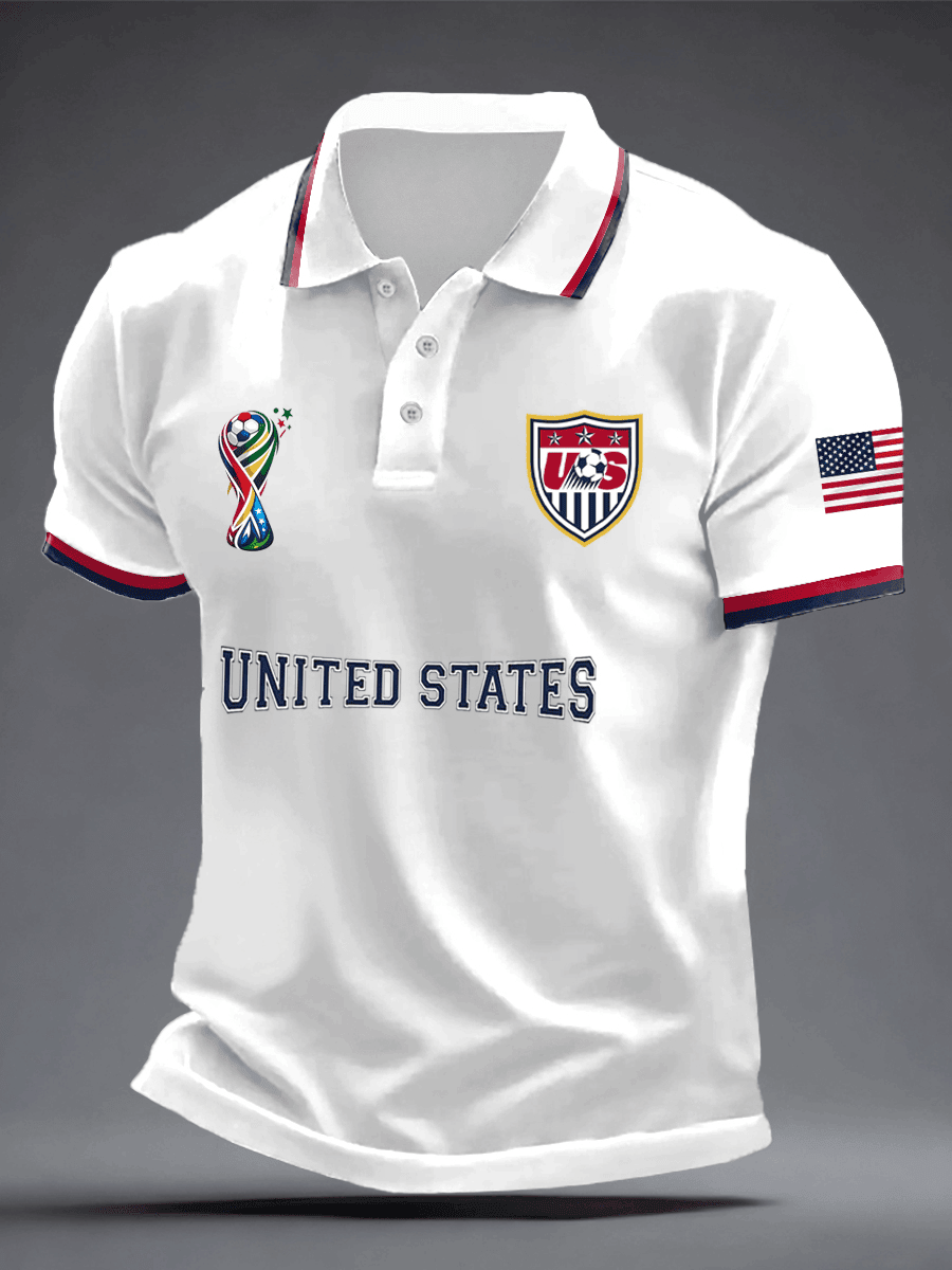 USA Soccer 2026 FIFA World Cup Polo Shirt Soccer Fan Merch Game Day Gifts For Supporters - Loomnari