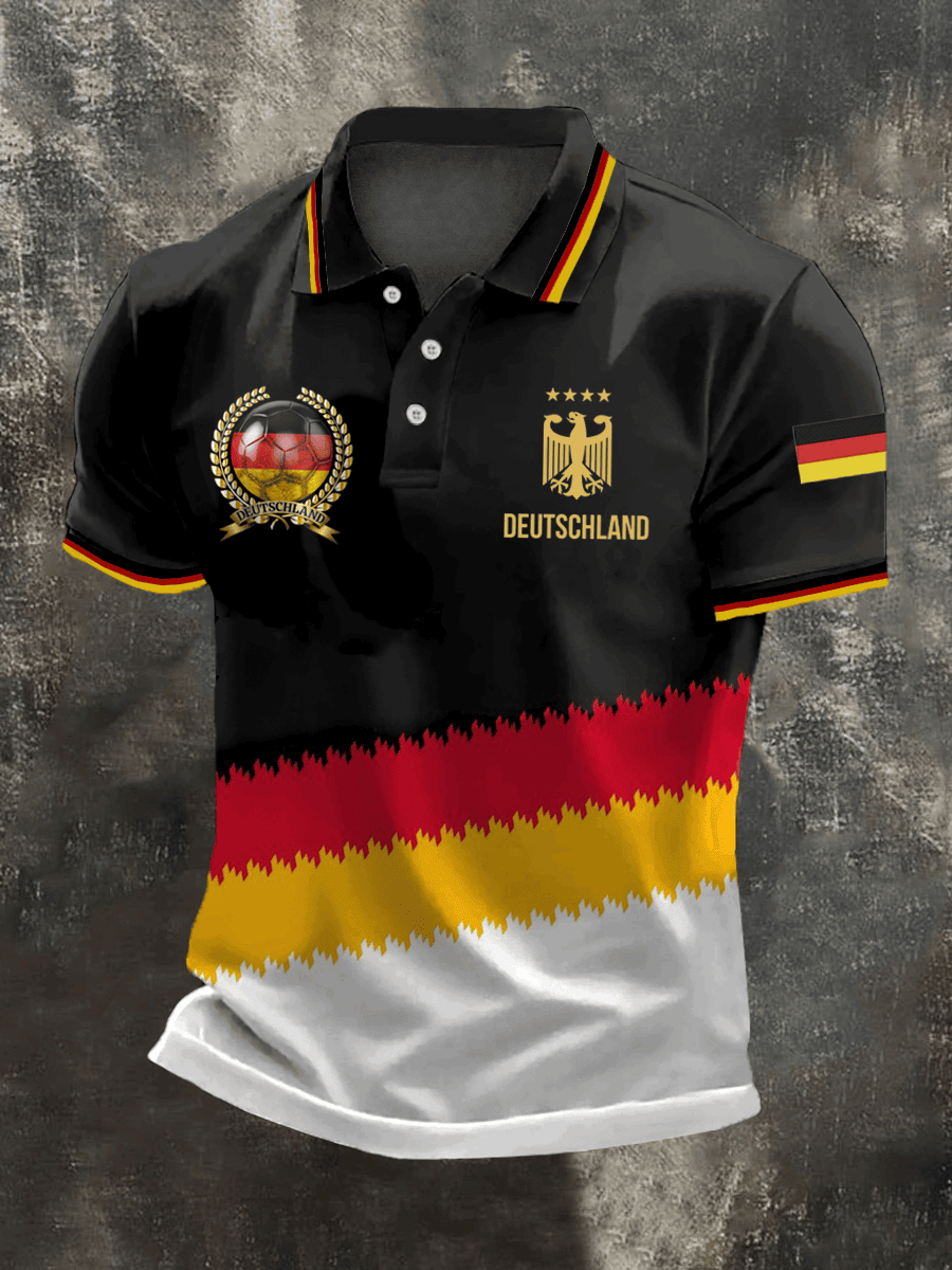 Germany Soccer 2026 FIFA World Cup Polo Shirt Deutschland Shirt Game Day Merch Soccer Fan Gifts - Loomnari