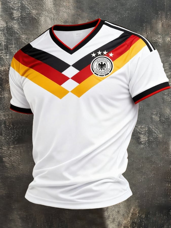 Germany Soccer 2026 World Cup V-Neck Shirt Game Day Clothing FIFA World Cup Merch Fan Gifts - Loomnari
