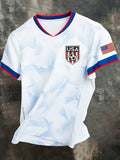 USA Soccer World Cup 2026 V-Neck Shirt Game Day FIFA Merch Gift For USA Supporters - Loomnari