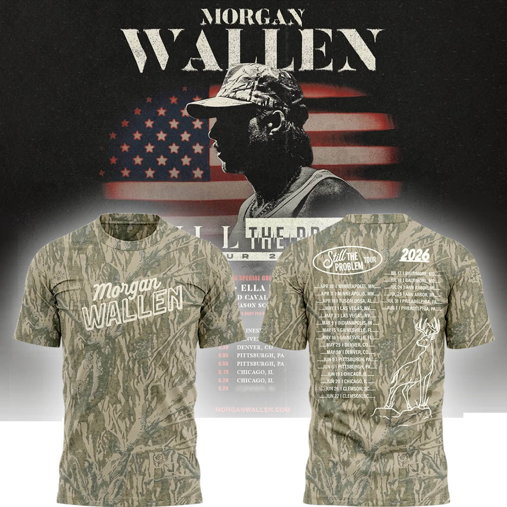 Morgan Wallen Still The Problem Tour 2026 Camo T-Shirt Morgan Wallen Merch Music Fans Gifts - Loomnari