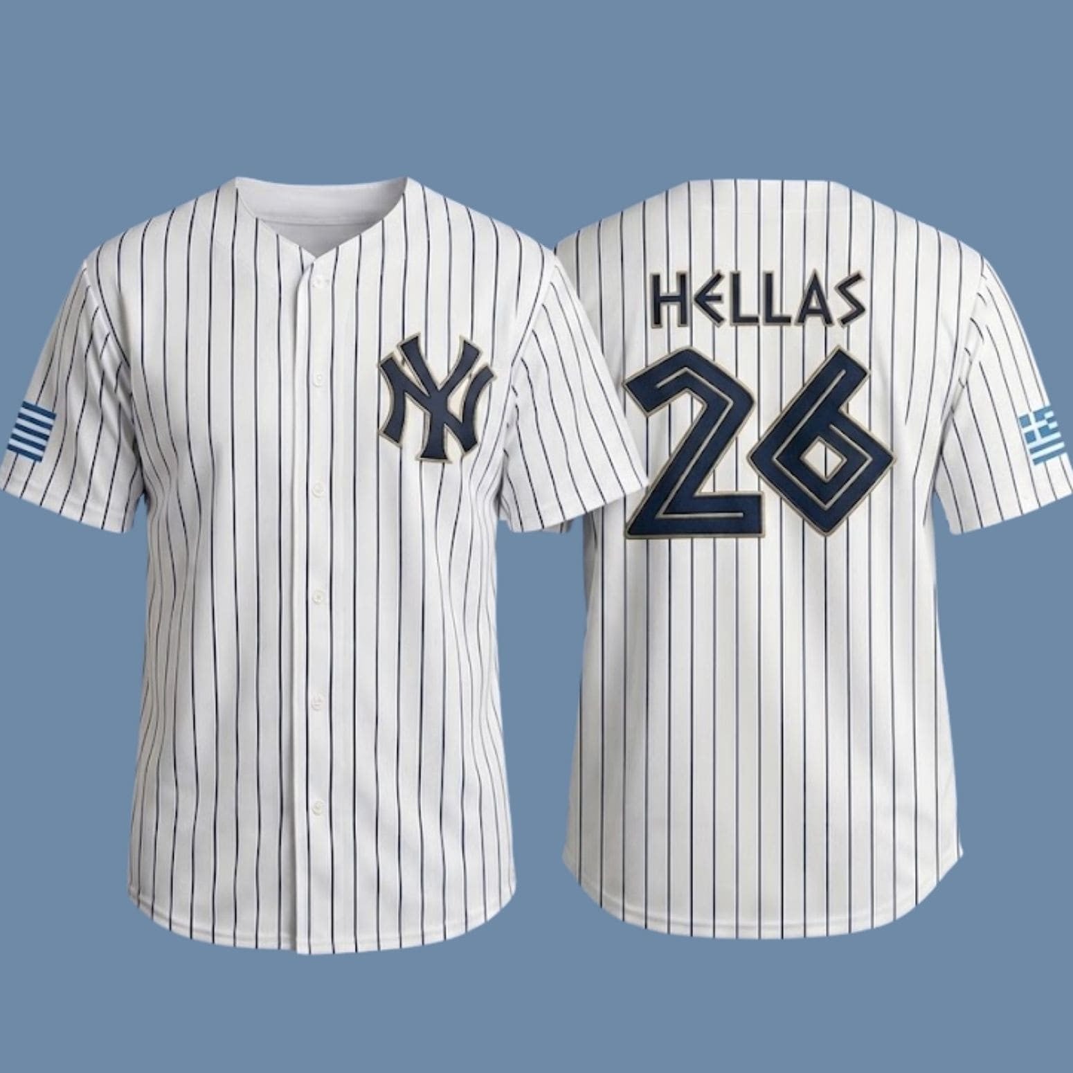 Yankees Greek Heritage Night 2026 Jersey - Loomnari