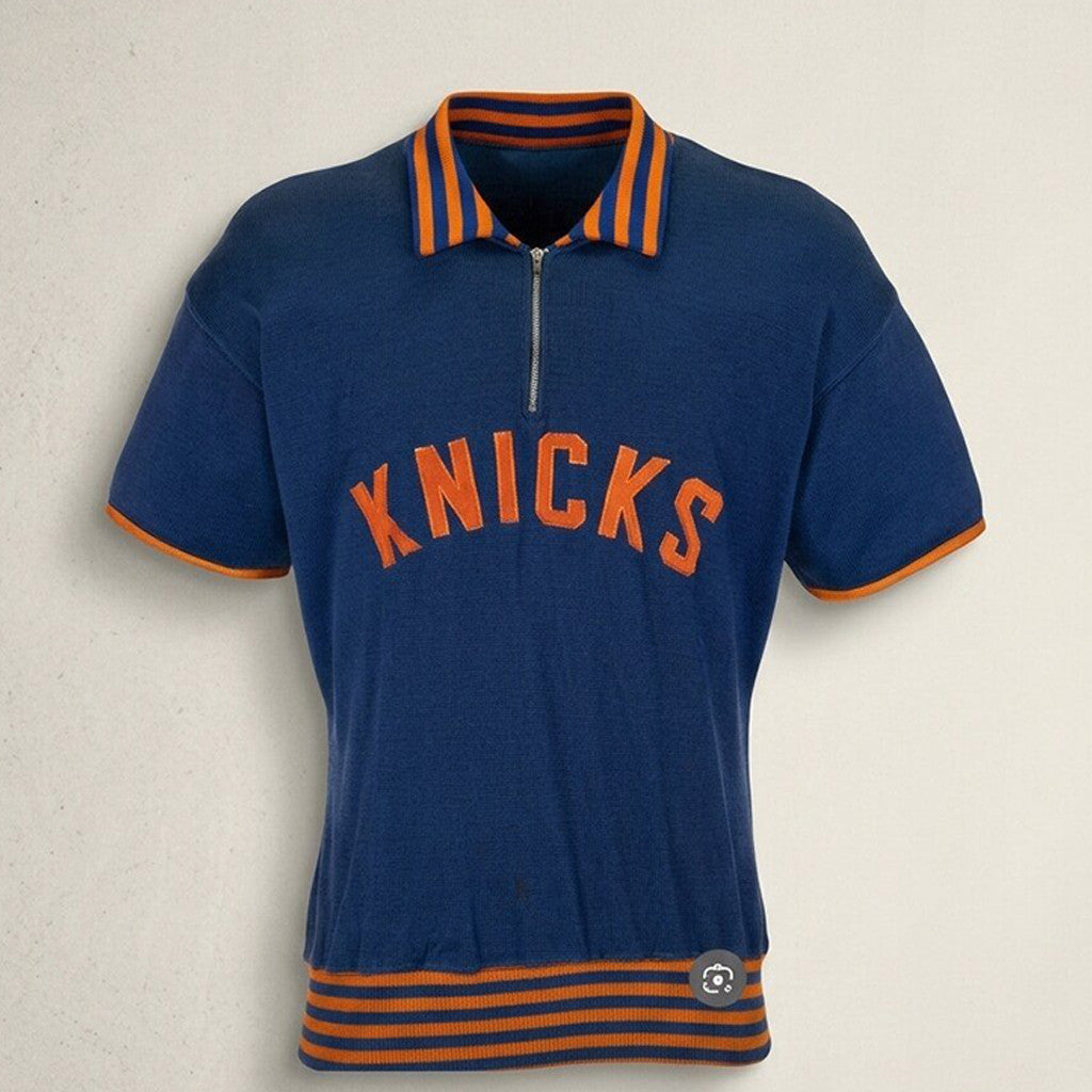 1950s Brendan Blinky McCann New York Knicks Quarter Zip Polo Shirt NY Knicks Merch Fan Gifts - Loomnari