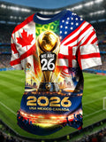 FIFA World Cup 2026 T-Shirt Mexico USA Canada Apparel Unique Game Day Gifts - Loomnari