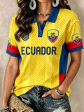 Ecuador World Cup 2026 Polo Shirt Ecuador Country Pride Merch Gift For Football Lovers - Loomnari
