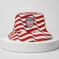 USA World Cup 2026 USMNT Stripe Bucket Hat USA Soccer Fan Gear Best Father's Day Gifts - Loomnari