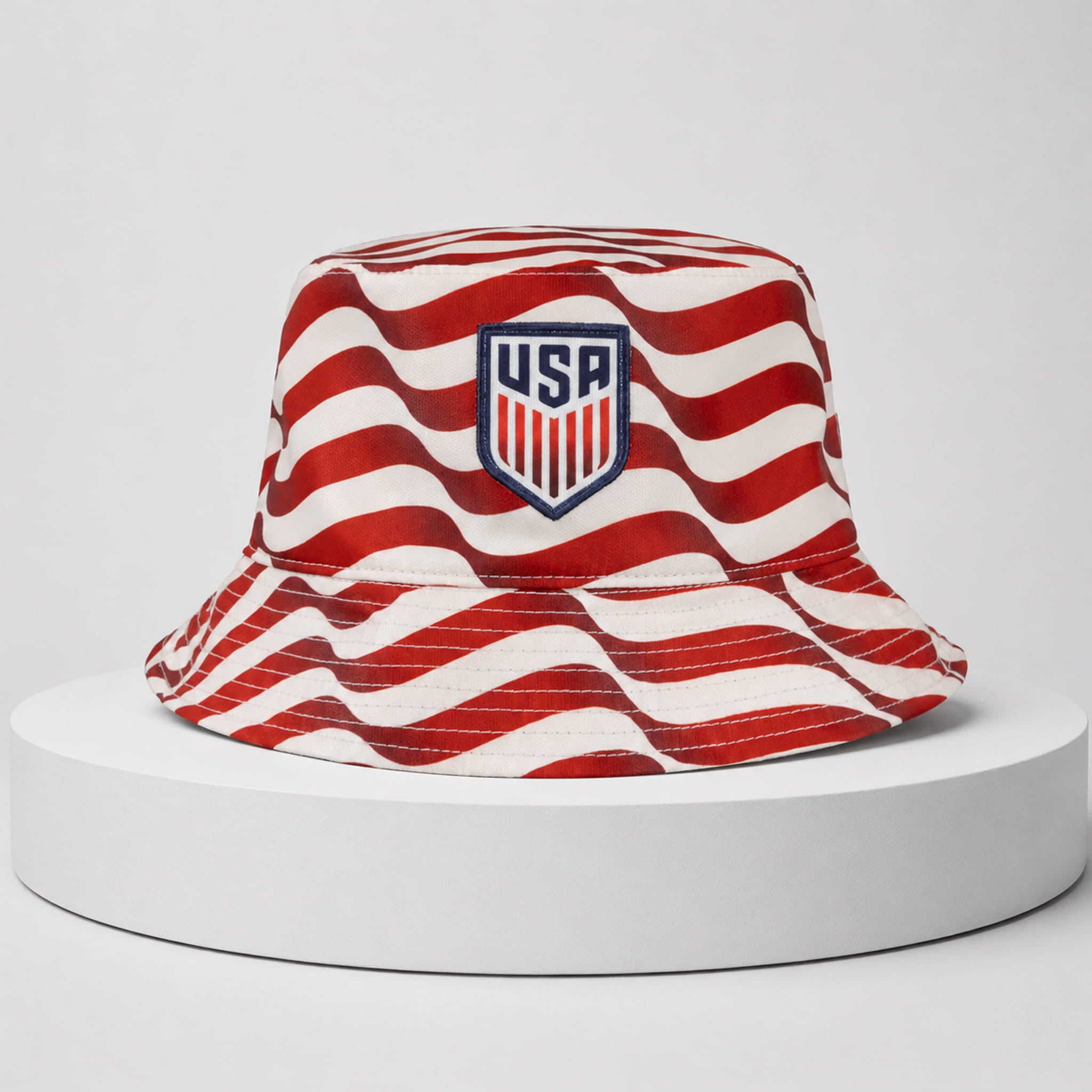 USA World Cup 2026 USMNT Stripe Bucket Hat USA Soccer Fan Gear Best Father's Day Gifts - Loomnari