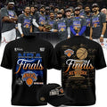 NY Knicks 2026 Eastern Conference Champions Locker Room T-Shirt Team Signatures Finals Merch - Loomnari