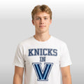 New York Knicks In V Villanova Wildcats T-Shirt Basketball Fan Shirt Best Father's Day Gifts - Loomnari