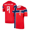 FIFA World Cup 2026 Merch #9 Erling Haaland Norway National Team 2026 Home Match Jersey - Loomnari