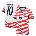 FIFA World Cup 2026 Merch #10 Christian Pulisic USMNT 2026 Home Stadium Jersey White Fan Gifts - Loomnari