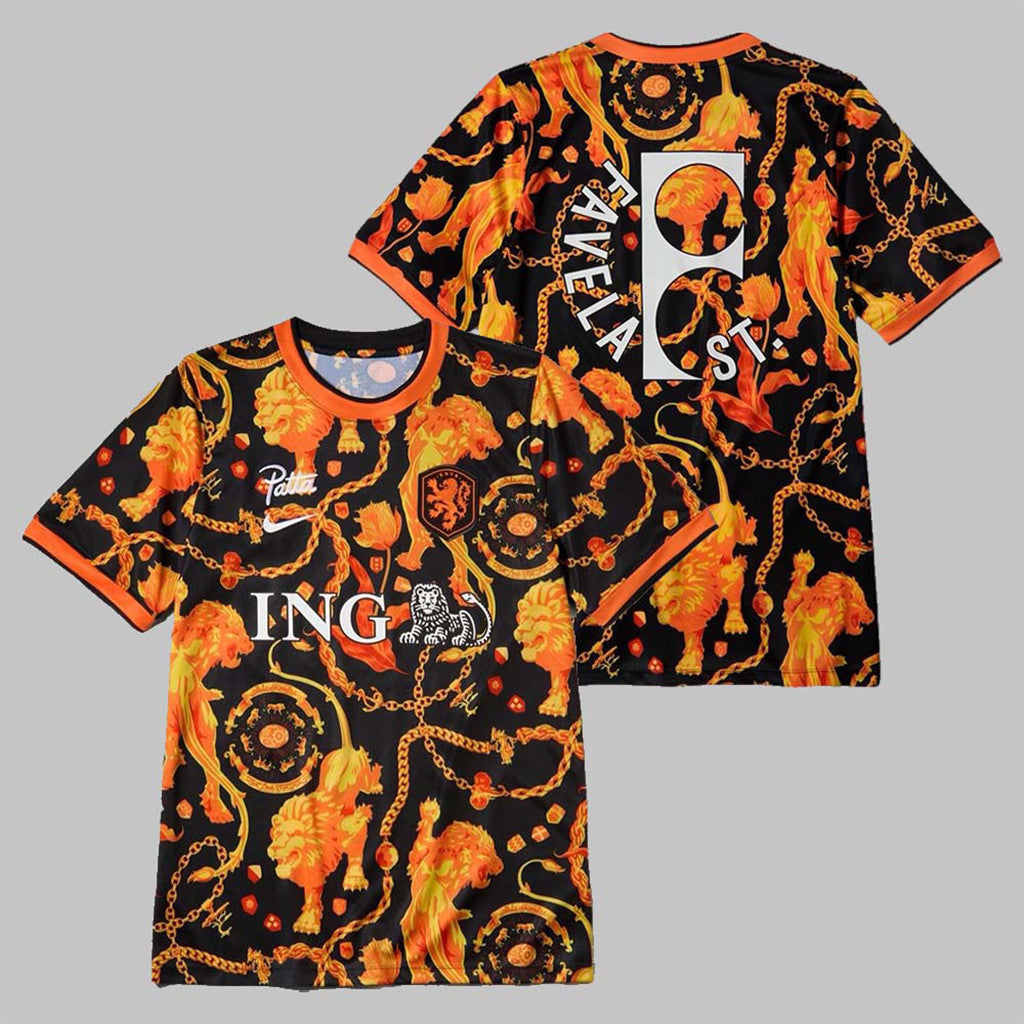 FIFA World Cup 2026 Netherlands x Patta Football Jersey T-Shirt Game Day Apparel Gifts For Fans - Loomnari