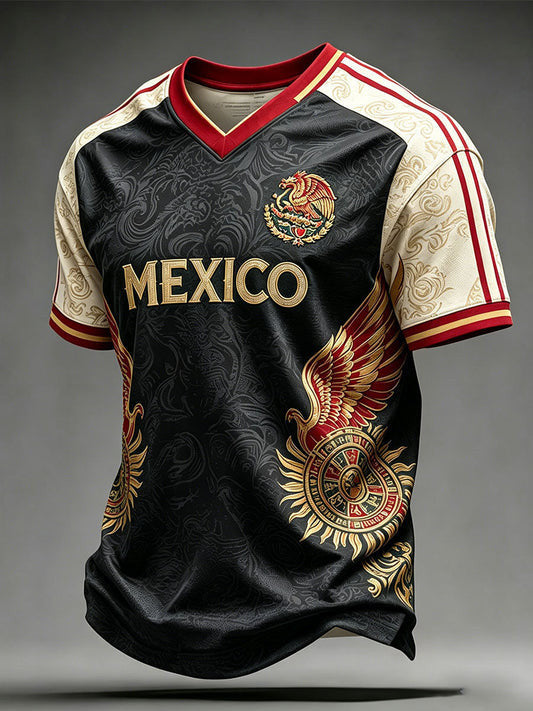 Mexico FIFA World Cup 2026 V-Neck Shirt Game Day Merch Perfect Gift For Mexico Football Fans - Loomnari