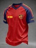 Spain 2026 World Cup V-Neck Shirt Spain National Team Merch Best Gifts For Game Day - Loomnari