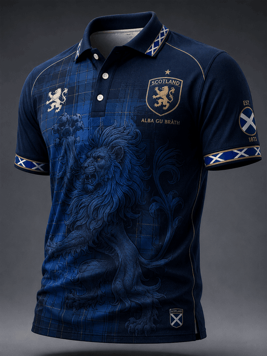 Scotland FIFA World Cup 2026 Polo Shirt Alba Gu Brath Game Day Apparel Gift For Soccer Fans - Loomnari