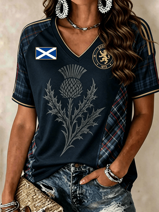 Scotland FIFA World Cup 2026 V-Neck Shirt Game Day Clothes Gifts For Scotland Football Fans - Loomnari