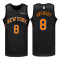 New York Knicks #8 OG Anunoby Swingman Jersey Black NY Knicks Merch Gifts For Basketball Fans - Loomnari