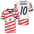 USA USMNT Merch USMNT 2026 Christian Pulisic #10 Home Replica Jersey Stripes FIFA Merch - Loomnari