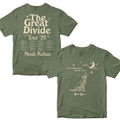 Noah Kahan The Great Divide Tour 2026 Merch North America Orbiter Howling Pup T-Shirt Gift - Loomnari