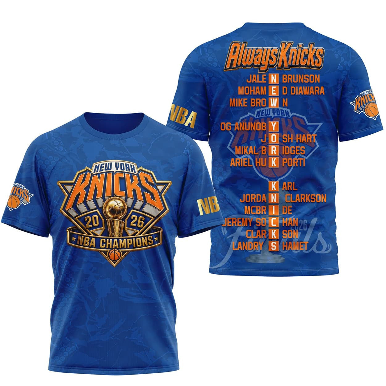 2026 Knicks Championship 3D Shirt - Loomnari