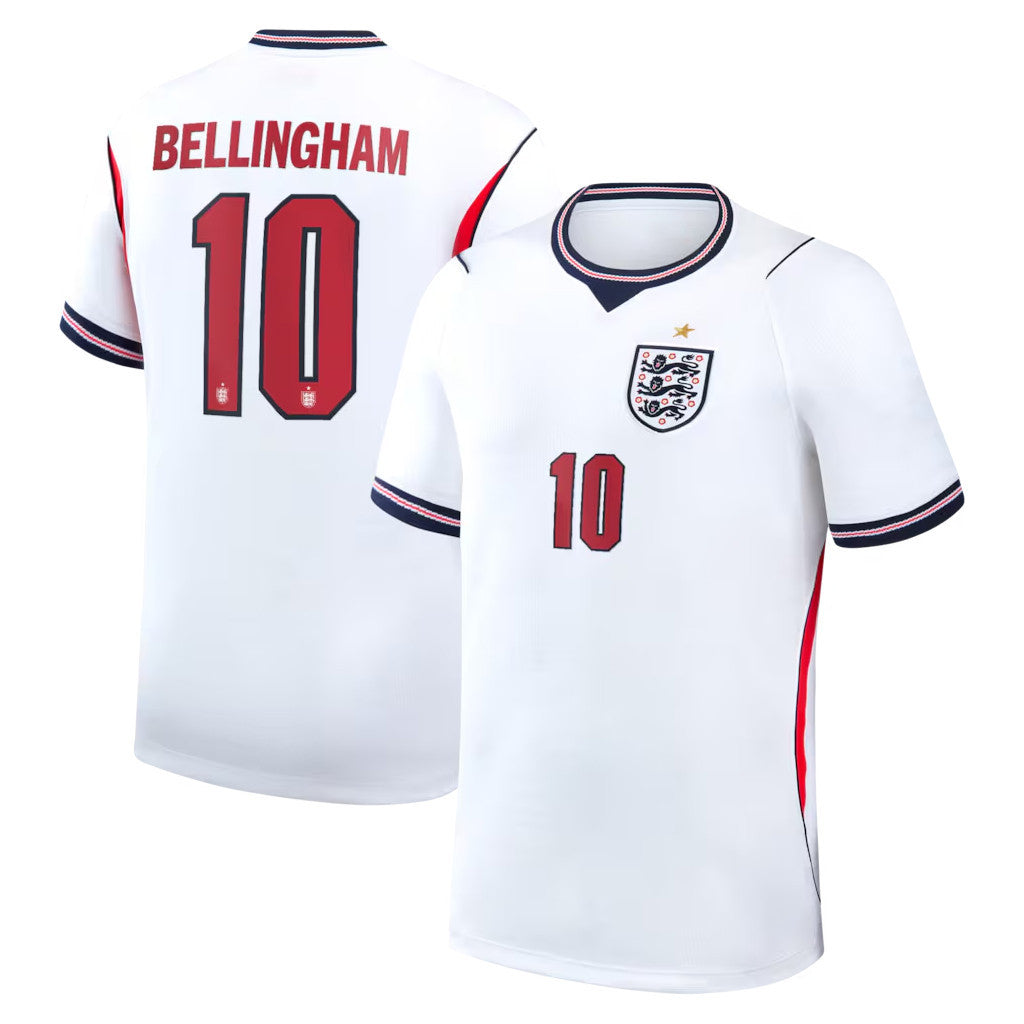 England FIFA World Cup 2026 Merch Bellingham #10 England National Team Home Stadium Jersey - Loomnari