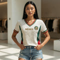 Mexico Football Team V-Neck Shirt Mexico FIFA World Cup 2026 Merch Gift For Women - Loomnari