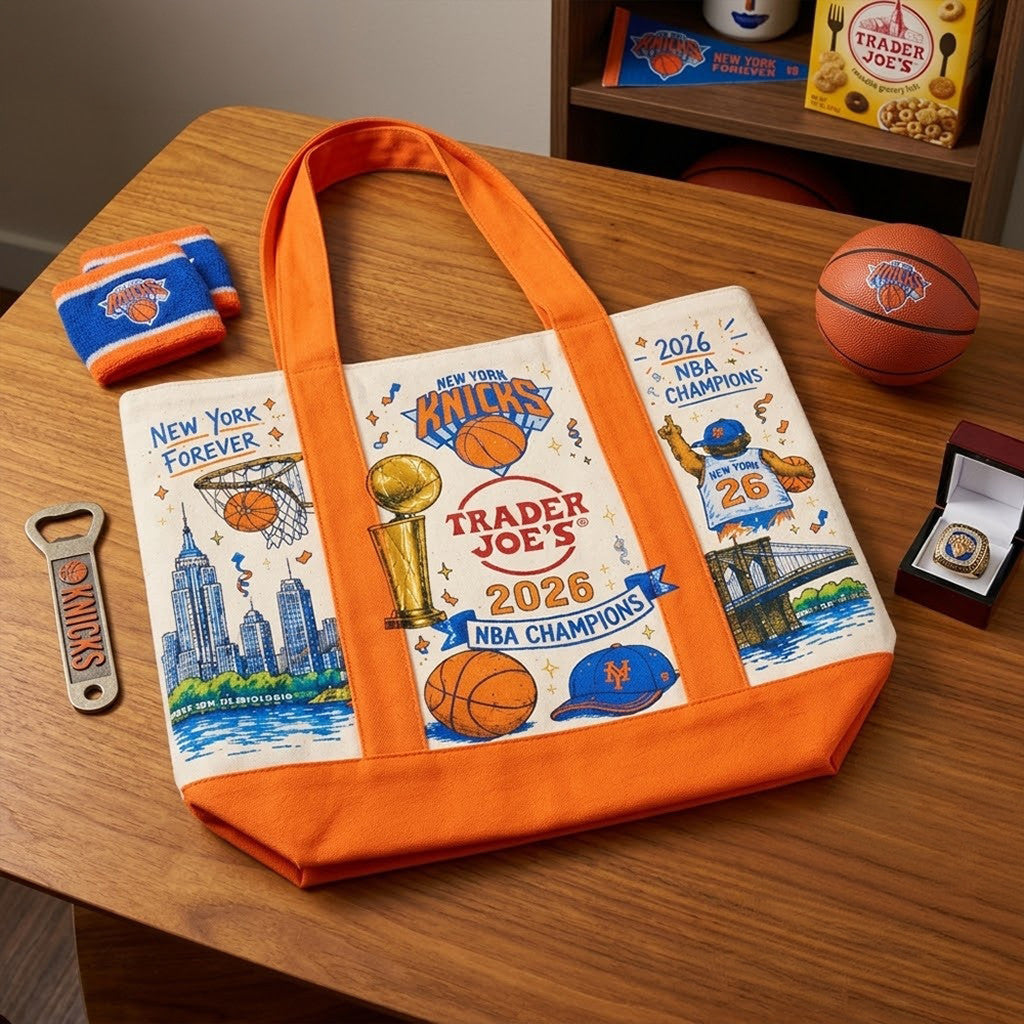 New York Knicks 2026 Champions Tote Bag Knicks Championship Merch Best Basketball Fan Gifts - Loomnari
