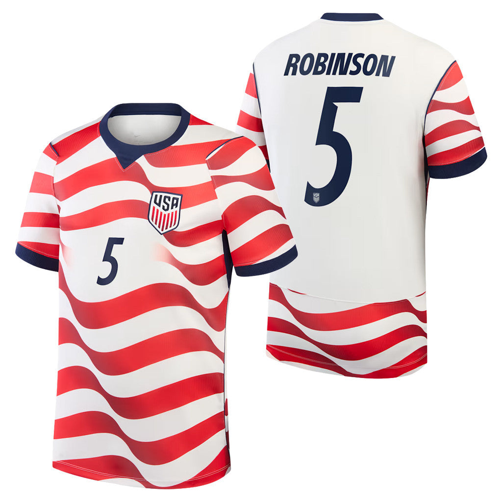 USMNT World Cup 2026 Merch #5 Antonee Robinson USMNT 2026 Stadium Home Jersey Gift For Fans - Loomnari
