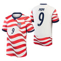USMNT World Cup 2026 Merch #9 Ricardo Pepi USMNT 2026 Stadium Home Jersey Soccer Lover Gifts - Loomnari
