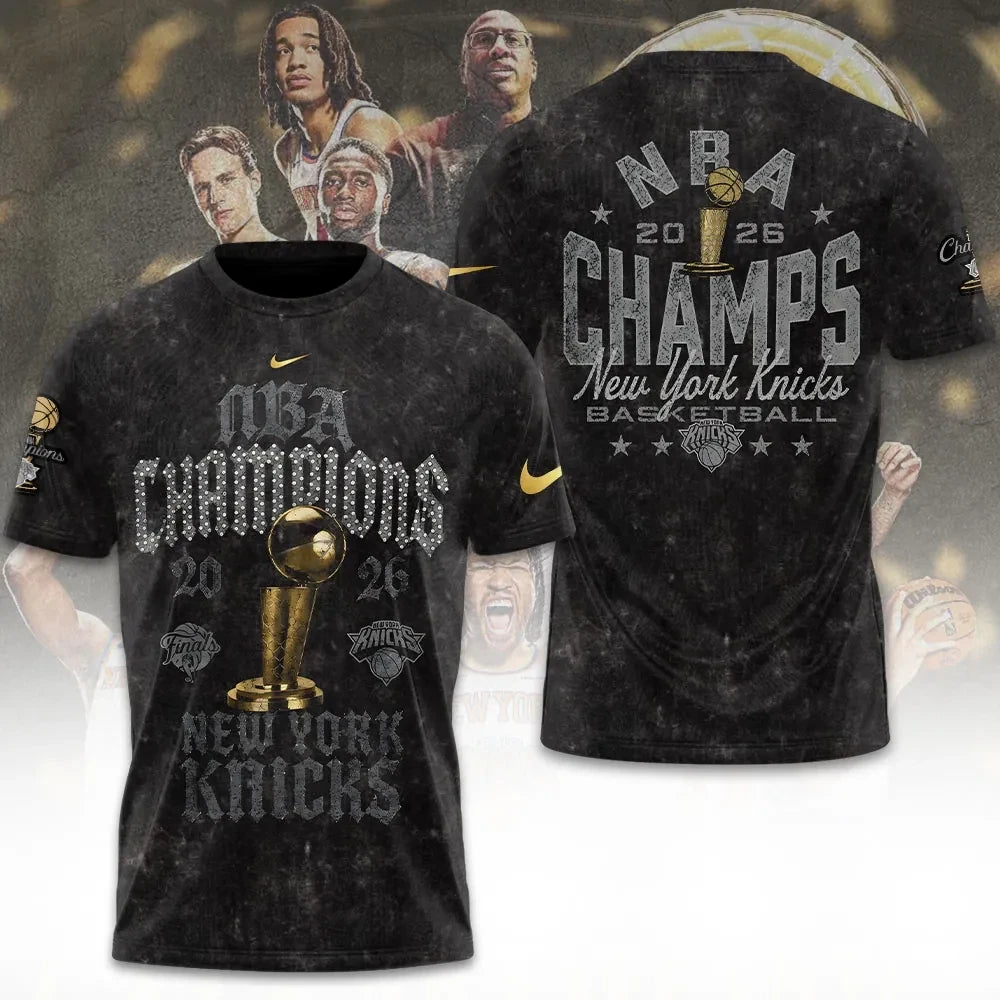 New York Knicks Champions 2026 T-Shirt NY Knicks Merch Best Gift For A Basketball Fan - Loomnari