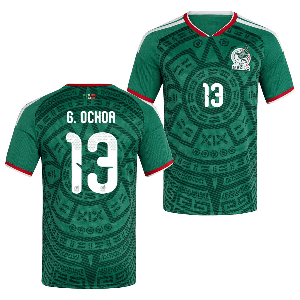 Mexico World Cup Merch #13 G Ochoa Mexico Home 2026 World Cup Jersey Game Day Gifts For Fans - Loomnari