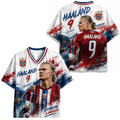 Haaland #9 Norway 2026 World Cup Soccer Football Jersey Sterkere Sammen Haaland Merch - Loomnari