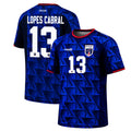 Cabo Verde Merch World Cup 2026 Sidny Lopes #13 Cabral Cape Verde Jersey Elite Football Jersey - Loomnari