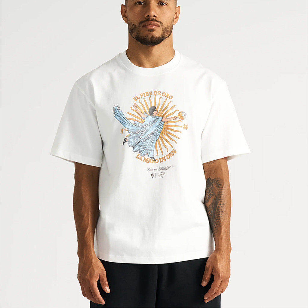 Comma Football Merch 2026 Maradona Hand Of God T-Shirt Birthday Ideas For Husband - Loomnari