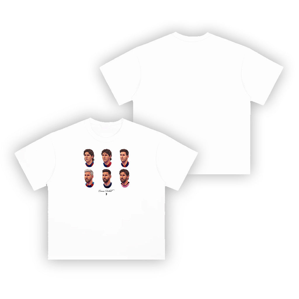 Comma Football Merch 2026 Messi Barber Shop White T-Shirt Lionel Messi Merch Husband Gifts - Loomnari