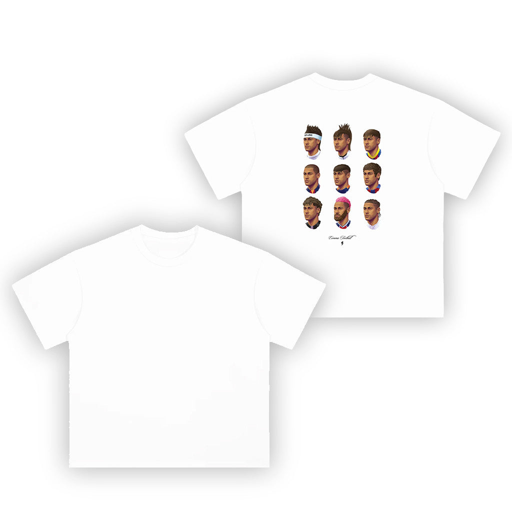 Comma Football Merch 2026 Neymar Barber Shop White T-Shirt Neymar Merch Special Gift For Him - Loomnari