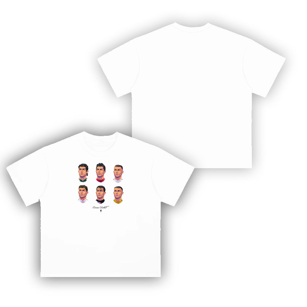 Comma Football Merch 2026 Ronaldo Barber Shop White T-Shirt Ronaldo Merch Gifts For Brothers - Loomnari