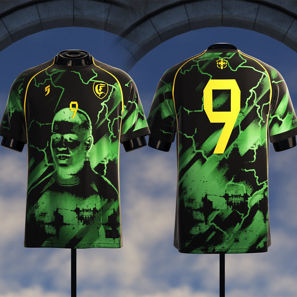Comma Football Merch 2026 O Fenomeno Number 9 Jersey Ronaldo Brazil Merch Football Fan Apparel - Loomnari
