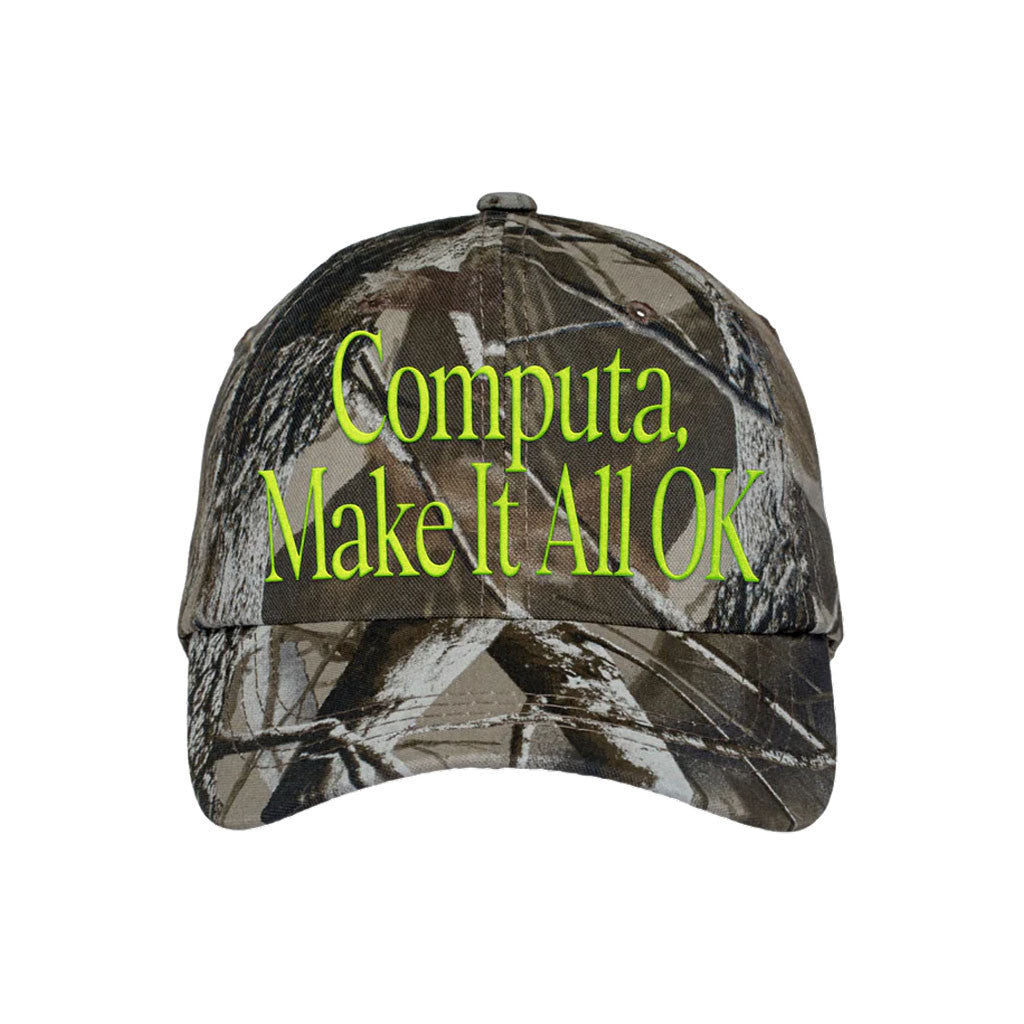Rich Off Computer Merch 2026 Computa Make It All OK Hat Camo Best Gifts For Boyfriend - Loomnari