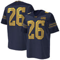 Notre Dame Merch #26 Notre Dame Fighting Irish Under Armour 2026 Shamrock Series Jersey Navy - Loomnari