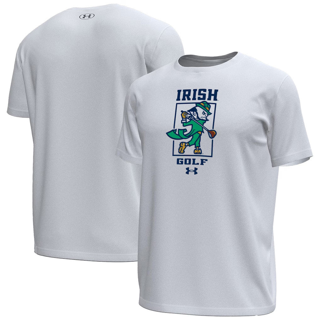 Notre Dame Merch 2026 Notre Dame Fighting Irish Golf Leprechaun T-Shirt Gift For Golf Lovers - Loomnari