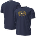 Notre Dame Merch Notre Dame Fighting Irish 2026 Shamrock Series Metallic Football Icon T-Shirt - Loomnari