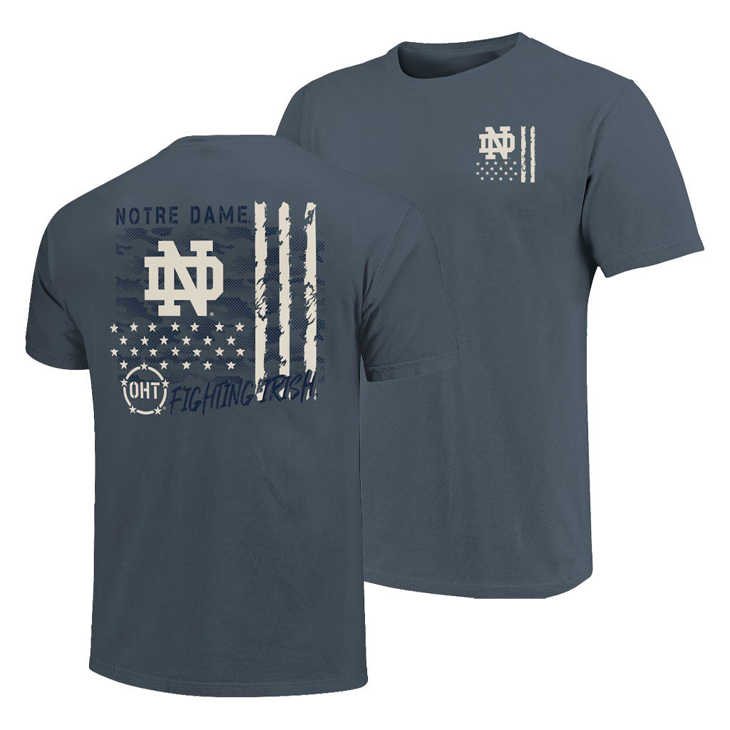 Notre Dame Merch 2026 Notre Dame Fighting Irish OHT Camo T-Shirt Football Gifts For Men - Loomnari